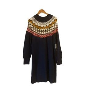Old Navy Sweater Dress Size XL Long Sleeve Blue Knit Pullover Women’s New W/Tags